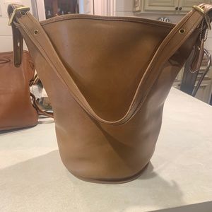 Vintage 90’s Coach bucket tote purse